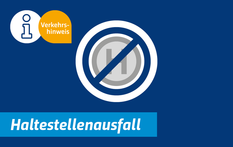 Grafik Hinweis Haltestellenausfall