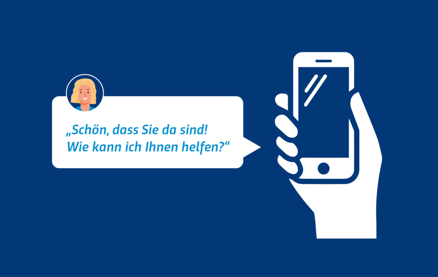 Grafik Hinweis Live-Chat